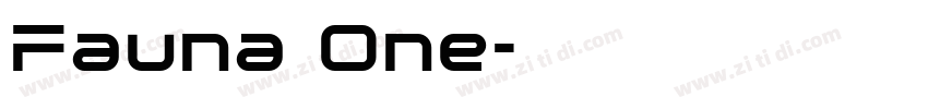 Fauna One字体转换